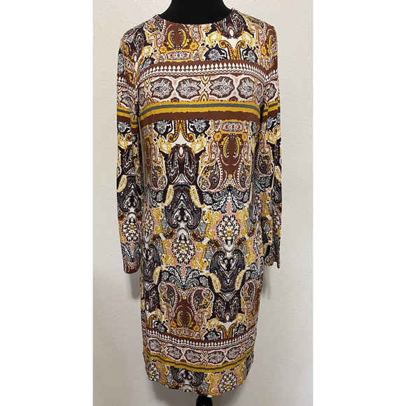 VENUS Tunic Dress Womens Size Medium Long Sleeves Stretch Boho KNIT SHEATH DRESS - Picture 1 of 16
